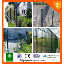 PVC coated double wire mesh fence/galvanized double wire mesh fence